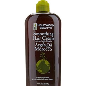 Hollywood Argan Oil Smoothing Creme, 12 Ounce