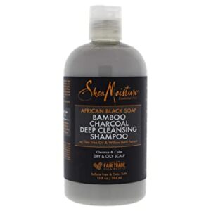 Shea Moisture African Black Soap Bamboo Charcoal Shampoo 384ml ? Exclusive