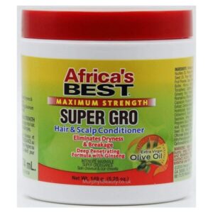 Africa’s Best Maximum Strength Super Gro Hair & Scalp Conditioner, 5.25 Oz