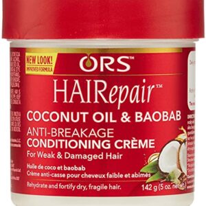 ORGANIC ROOT Stimulator Hair Repair Coconut Oil And Baobab Anti-Breakage Conditioning Creme, 5 Ounce