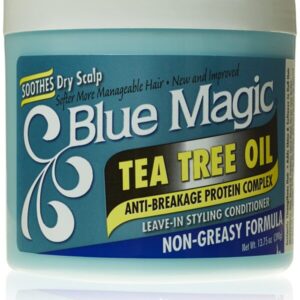 Blue Magic Tea Tree Leave-In Hair Styling, 13,75 Acondicionador Onza