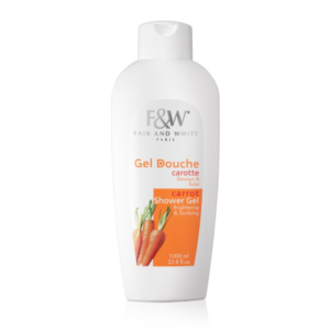 FAIR AND WHITE CARROT SHOWER GEL WITH POMEGRANATE AND MELON EXTRACTS JUMBO-1000ML