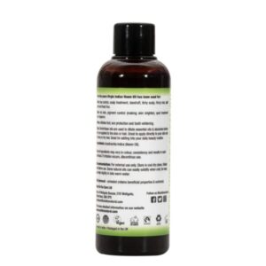 Cold Pressed 100% Pure Virgin Indian Neem Oil 100ml