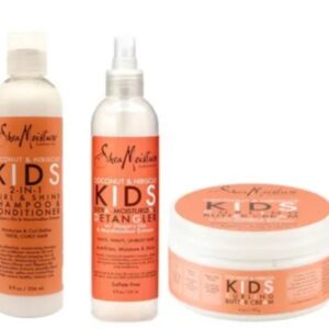 Shea Moisture Kids 2 in 1  Shampoo & Conditioner + Detangler + Cream  8oz, 8oz, 6oz