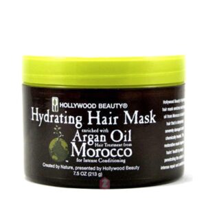 HOLLYWOOD BEAUTY ARGAN OIL HYDRATING HAIR MASK 7.5 OZ