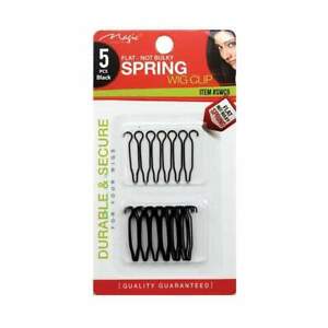 Magic Collection 5pcs Flat Not Bulky Spring Wig Clip