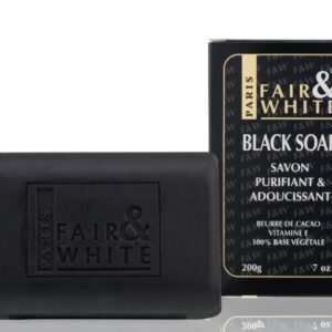 FAIR AND WHITE ORIGINAL ANTI-BACTERIAL BLACK SOAP 200 G / 7 OZ