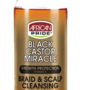 African Pride Black Castor Oil Miracle Braid And Scalp Cleansing Rinse 355ml