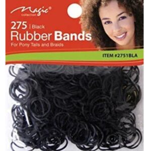 Magic Collection 275 Rubber Bands Black