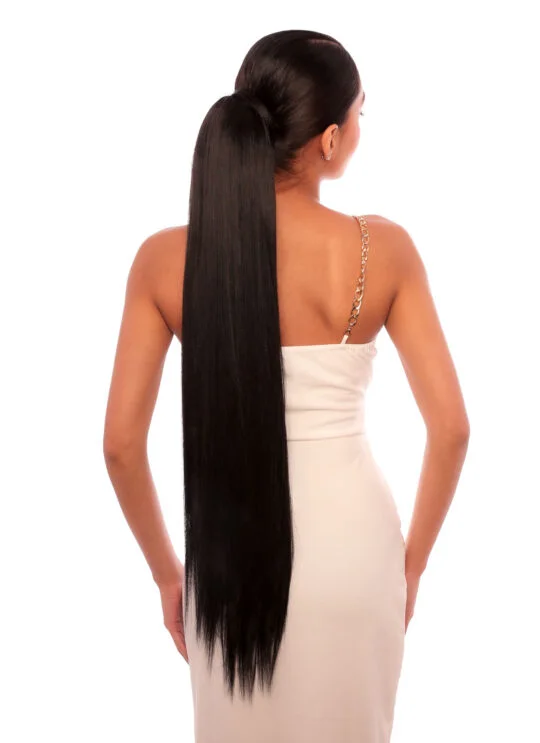 Remy Chaser Premium Virgin Synthetic Hair – Straight 30" (Natural Colour) - Image 2