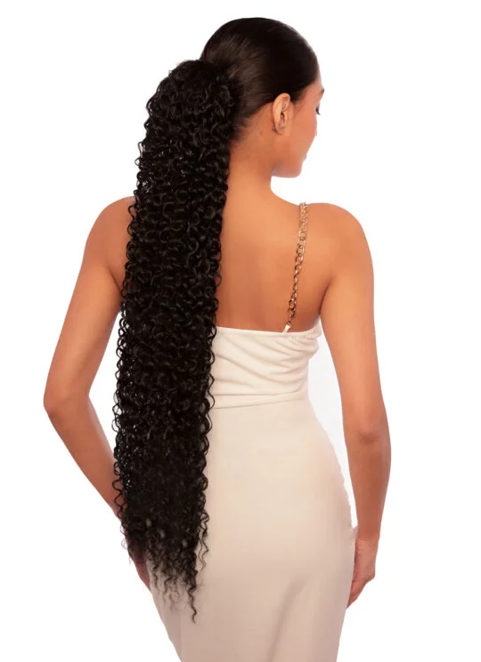 Remy Chaser Water Wave Hair – 30 Inch (Natural Black) Synthetic Weave - Image 2