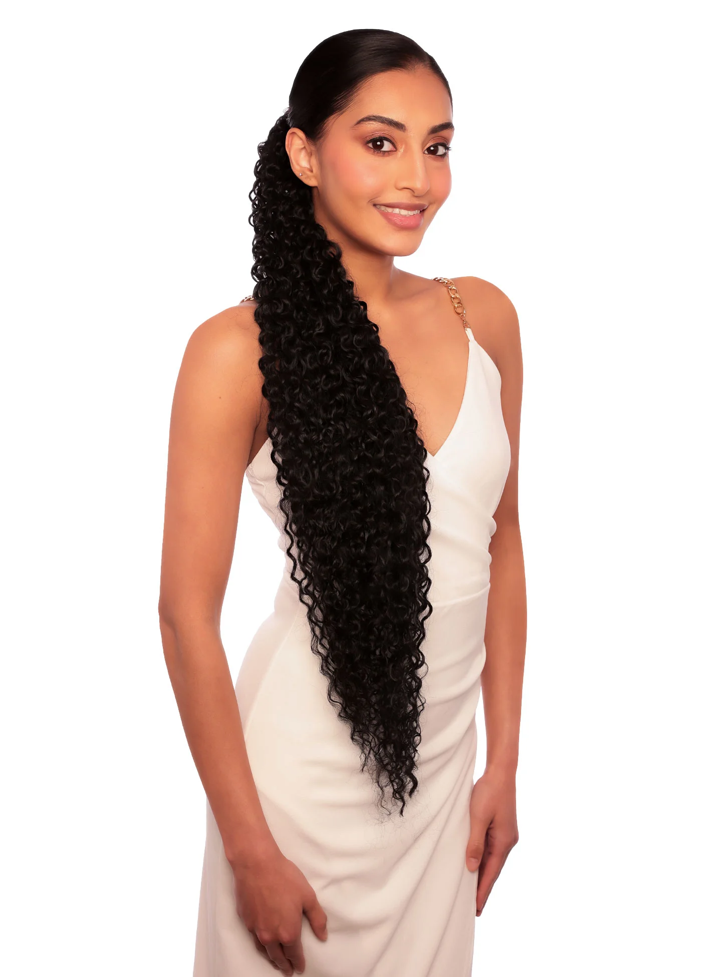 Remy Chaser Water Wave Hair – 30 Inch (Natural Black) Synthetic Weave - Image 3